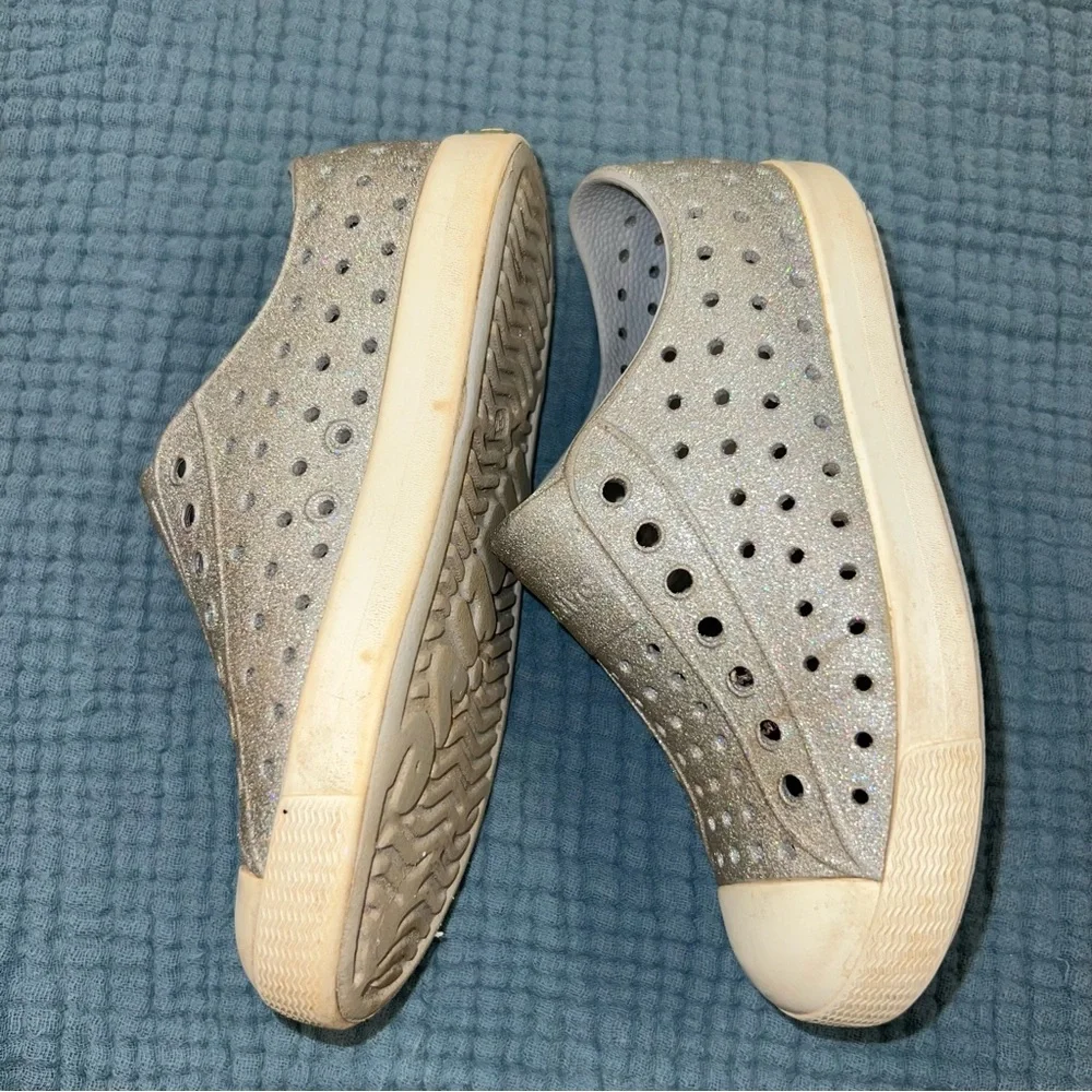 Native Silver Slip-On Shoes Sneakers